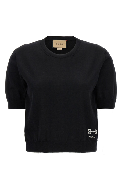Gucci Women 'morsetto' Sweater In Black