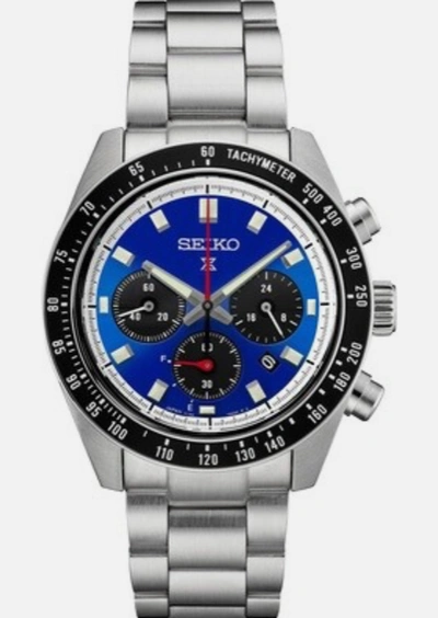 Pre-owned Seiko Ssc931 Speedtimer Solar Chronograph Blue Dial (fedex 2 Day)