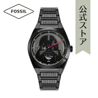 Pre-owned Fossil Star Wars Collaboration Wrist Watch Darth Vader Le1172set 40th Jedi Black