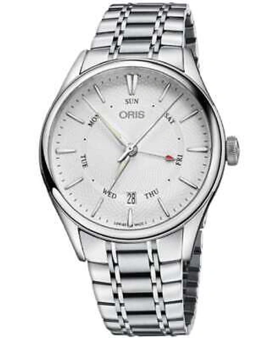 Pre-owned Oris Artelier Pointer Day Date Men's Watch 01 755 7742 4051-07 8 21 88