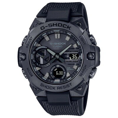 Pre-owned Casio G-shock G-steel Gst-b400bb-1ajf Black Bluetooth Tough Men Watch In Box