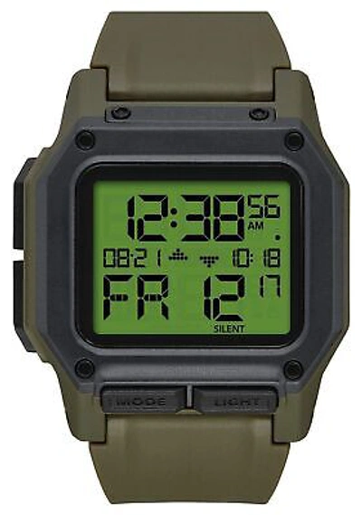 Pre-owned Nixon Unisex Adult Digital Watch With Polycarbonate Strap A11803100-00