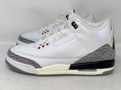 Pre-owned Jordan Air  3 White Cement Reimagined Sneakers, Size 6.5y / 8w Bnib Dm0967-100