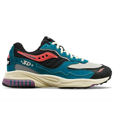 Pre-owned Saucony 3d Grid Hurricane In Multicolor