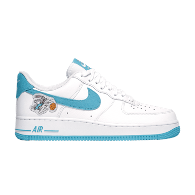 Pre-owned Nike Space Jam X Air Force 1 07 Low Hare Dj7998-100 In White/light Blue Fury/white