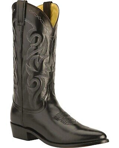 Pre-owned Dan Post Men's Mignon Western Boot - Medium Toe Black 11 1/2 Ee