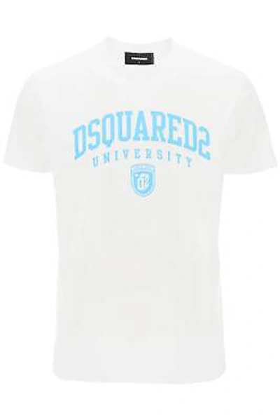 Pre-owned Dsquared2 T-shirt  Men Size Xl S74gd1166s23009 100w White