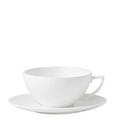 Wedgwood Jasper Conran Teacup And Saucer In White