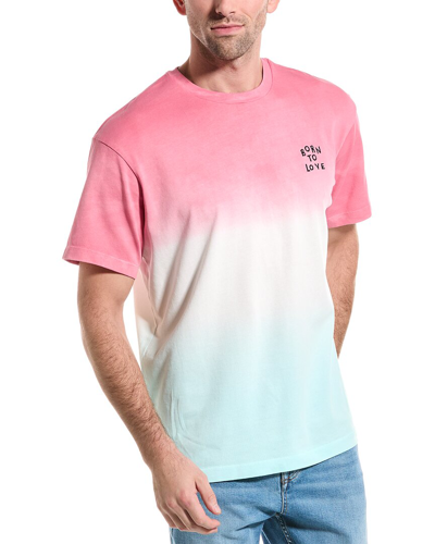Scotch & Soda Born To Love T-shirt In Pink