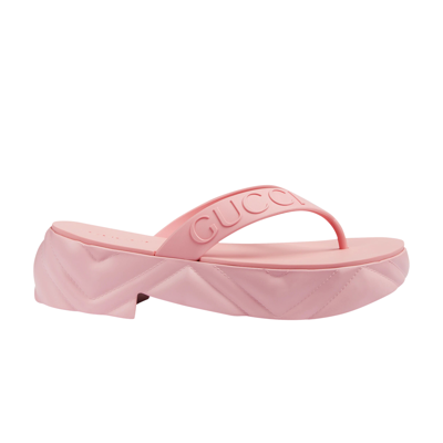 Pre-owned Gucci Wmns Thong Platform Sandal 'pink'