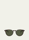 Oliver Peoples Round Acetate Sunglasses In Tortoise