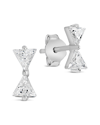 Sterling Forever Sterling Silver Cz Bowtie Stud Earrings