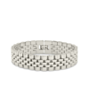 STERLING FOREVER STERLING FOREVER RHODIUM PLATED CHUNKY CHAIN WATCH BAND