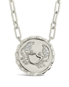 Sterling Forever Rhodium Plated Cz Bold Link Cancer Zodiac Necklace