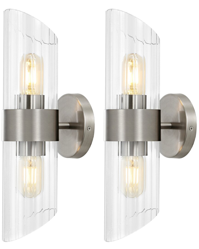 Safavieh Eytan 2-light 6.25in Wall Sconce In Metallic