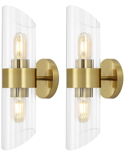 Safavieh Eytan 2-light 6.25in Wall Sconce In Gold