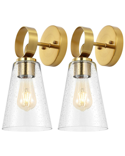 Safavieh Taelor 7in Wall Sconce In Gold