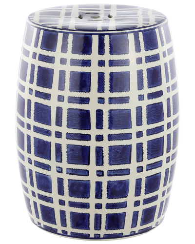 Safavieh Eytan 18.25in Garden Stool In Blue