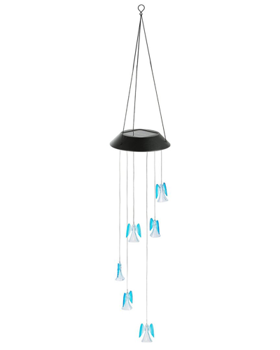 Fresh Fab Finds Solarek Solar Powered Angel Light Wind Chimes In Blue
