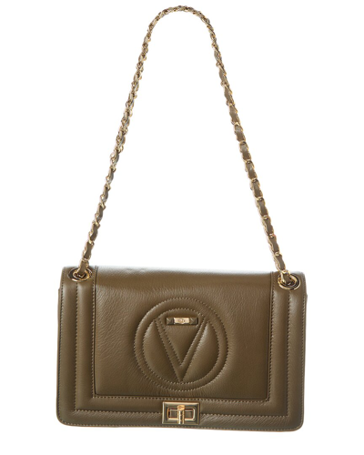 Valentino By Mario Valentino Alice Signature Leather Shoulder Bag In Green