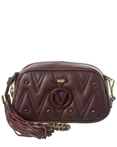 Valentino By Mario Valentino Bella Diamond Leather Crossbody In Purple