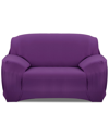 Fresh Fab Finds Printed Stretch Sofa Cover In Purple