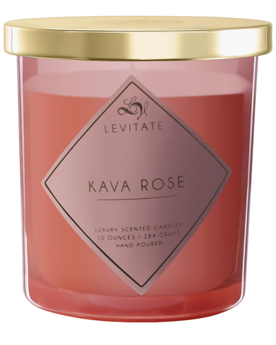 Levitate Candles Everyday Essentials Kava Rose 10oz Scented Candle In Orange