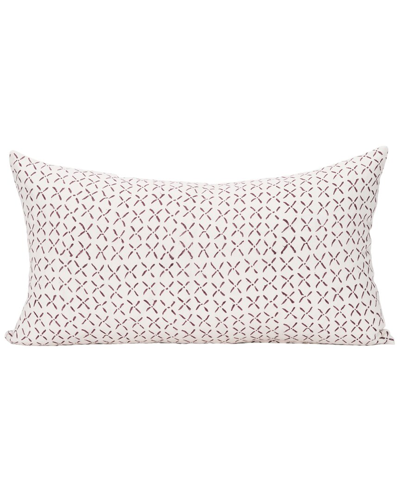 Mercana Jayden Decorative Linen Lumbar Pillow Cover In Neutral