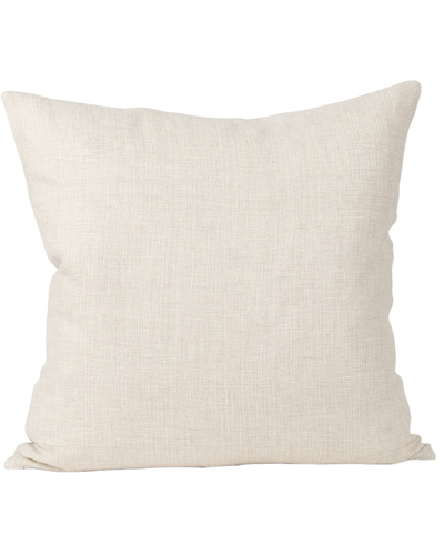 Mercana Jacklyn Decorative Square Linen Pillow Cover In Neutral