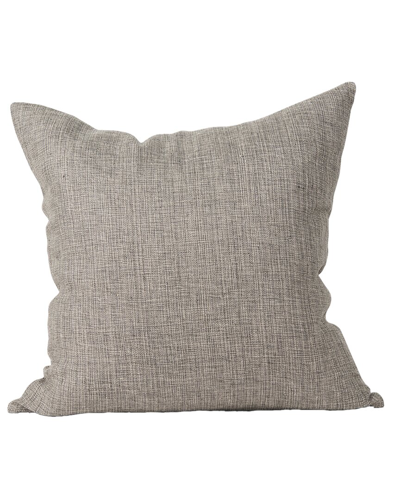 Mercana Jacklyn Decorative Square Linen Pillow Cover In Gray