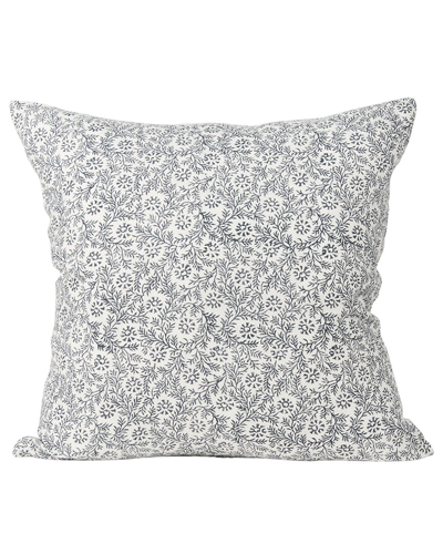 Mercana Jayne Decorative Square Linen Pillow Cover In Gray