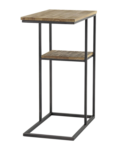 Mercana Ronin 25in Rectangle 2-tier Accent Table In Brown