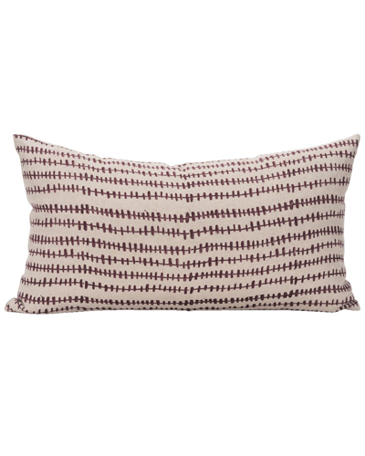 Mercana Jenna Decorative Linen Lumbar Pillow Cover In Neutral