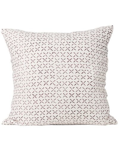 MERCANA MERCANA JAYDEN DECORATIVE SQUARE LINEN PILLOW COVER