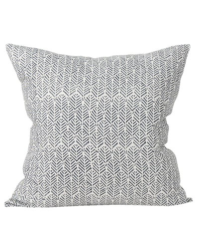Mercana Jennelle Decorative Square Linen Pillow Cover In Gray