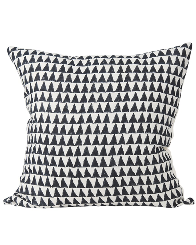 Mercana Jolie Decorative Square Linen Pillow Cover In Black