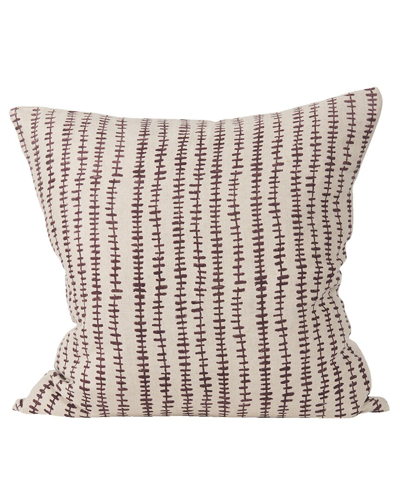 Mercana Jenna Decorative Square Linen Pillow Cover In Neutral