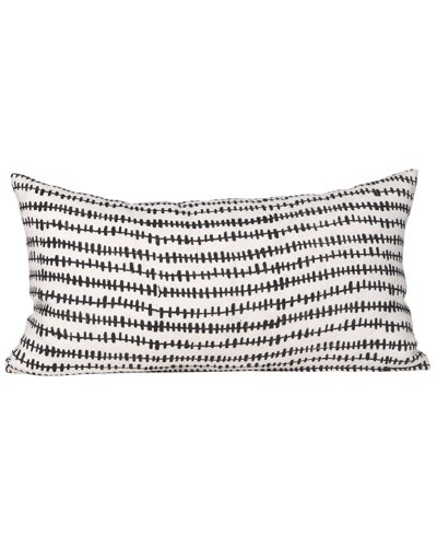 Mercana Jenna Decorative Linen Lumbar Pillow Cover In Neutral