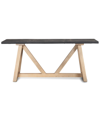 MERCANA MERCANA RIALTO TWO-TONE ANGULAR LEG CONSOLE TABLE