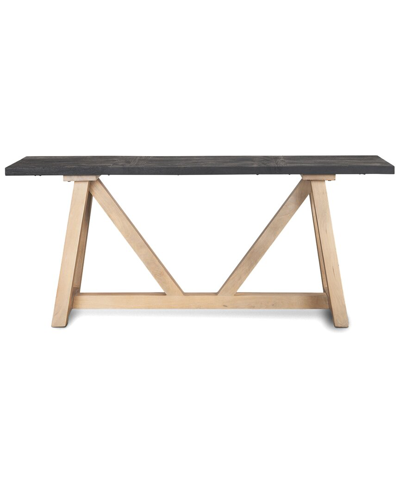 Mercana Rialto Two-tone Angular Leg Console Table In Black