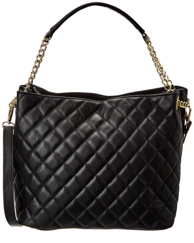 Persaman New York Romi Quilted Leather Tote In Black