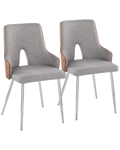 Lumisource Set Of 2 Stella Chairs In Gray