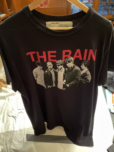 Pre-owned Off-white Black ‘the Rain' ‘modernism' T-shirt