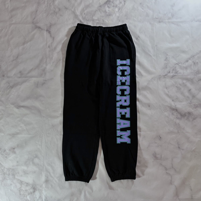 Pre-owned Billionaire Boys Club X Icecream Logo-print Black Sweatpants