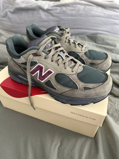 Pre-owned New Balance Teddy Santis 990v3 Shoes In Green