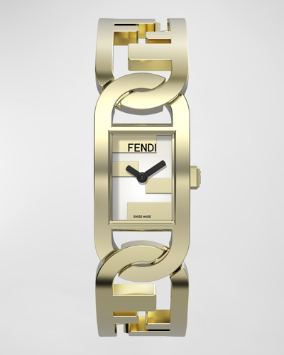 Fendi O'lock Gourmette Watch In Oro