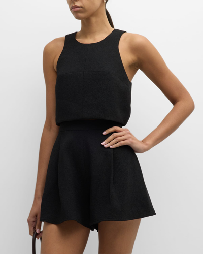 Black Halo Sanibel Crop Top & High Waist Shorts Set In Black