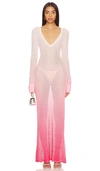 Guizio Cayes Crochet Dress In Pink