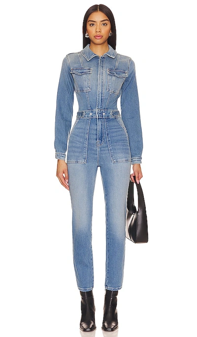 Good American Fit For Success Jumpsuit In Blue