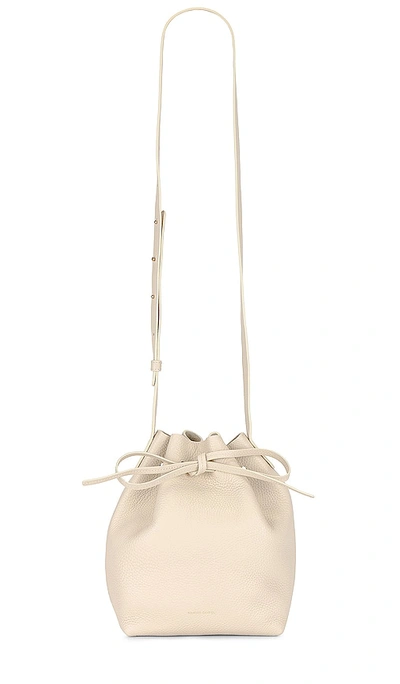 Mansur Gavriel Soft Mini Bucket Bag In Avorio